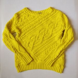 Polo Ralph Lauren Yellow Cableneck Sweater